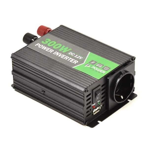 Инвертор автомобильный PowerPlant HYM300-122, 12V