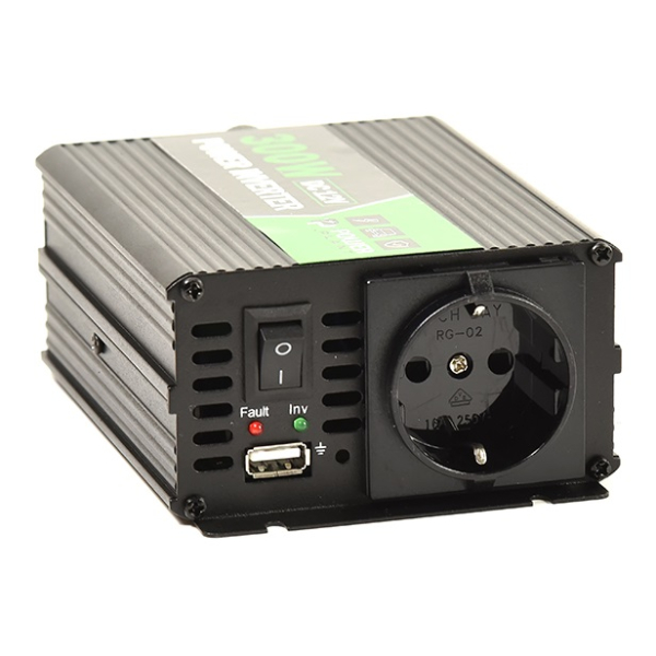 Інвертор автомобільний PowerPlant HYM300-122, 12V