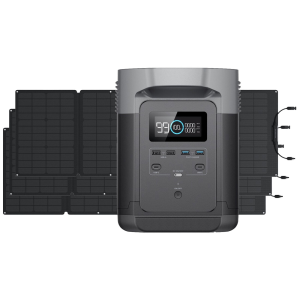 Комплект EcoFlow DELTA + 3 панелі 110W Solar Panel