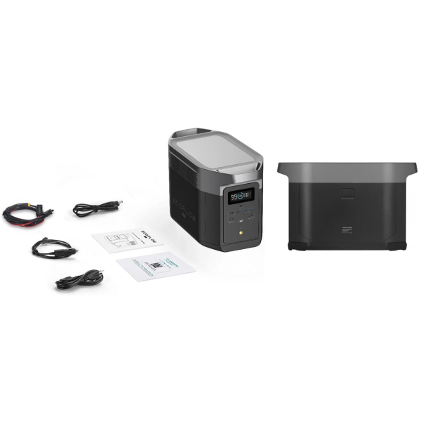 Комплект EcoFlow DELTA Max 1600 + додатковий акумулятор DELTA Max Extra Battery (3628 Вт/год, 2000 Вт)