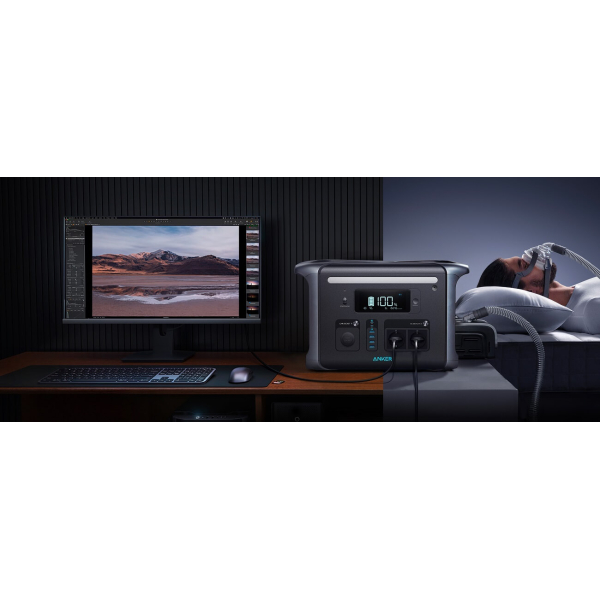 Зарядная станция с функцией ИБП Anker PowerHouse 757, 1229 Вт/час, 1500 Вт