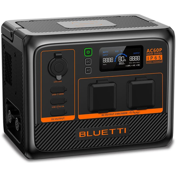 Зарядна станція Bluetti AC60P, 504 Вт/год, 600 Вт