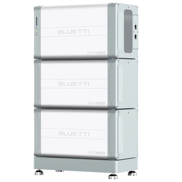 Резервна зарядна станція Bluetti EP760, 7600 Вт + акумуляторні модулі B500x2, 9920 Вт/год