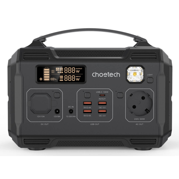 Зарядна станція Choetech BS002-V2, 276 Вт/год, 300 Вт
