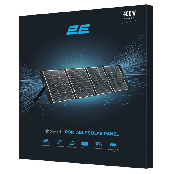 Легкая портативная солнечная панель 2E PSPLW400, 400 Вт