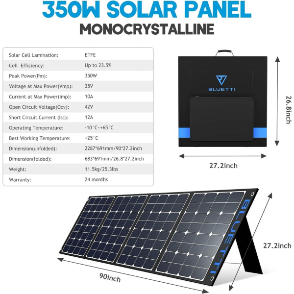 Солнечная панель Bluetti SP350, 350 Вт