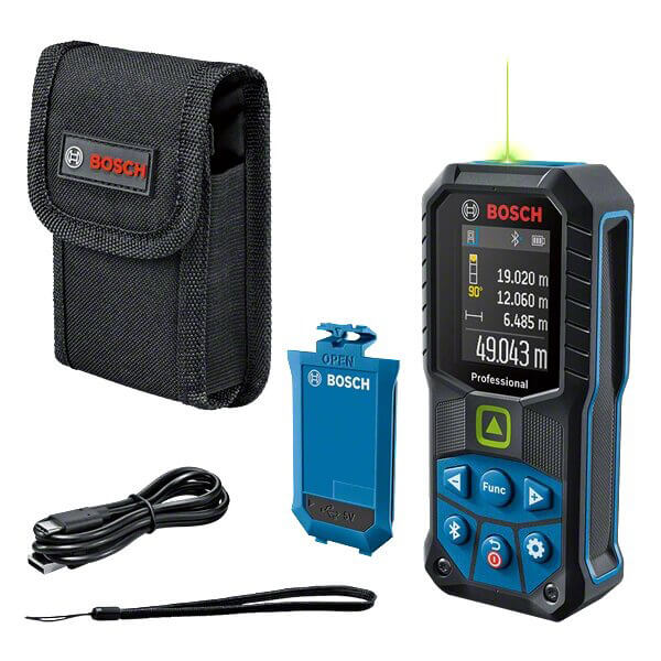 Лазерный дальномер Bosch Professional GLM 50-27 CG, аккумулятор, кабель USB-C, чехол