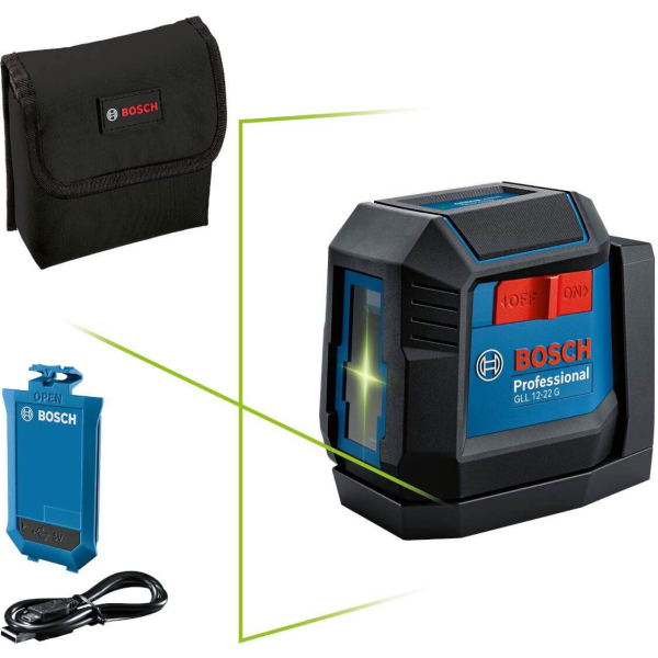Акумуляторний лазерний нівелір Bosch Professional GLL 12-22 G, чохол