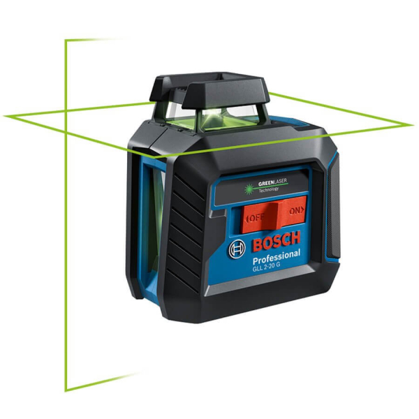Лазерный нивелир Bosch Professional GCL 2-20 G из штативом и 4 батарейками