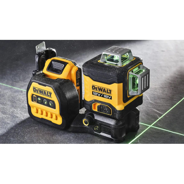 Рівень лазерний лінійний DeWalt DCE089D1G18, 1x2.0Ah, з/п, у валізі, аксесуари