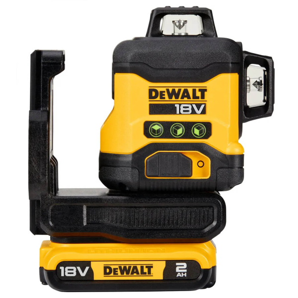 Лазерный линейный уровень DeWalt DCLE34031D1, 1x2.0Ah, з/у, кронштейн, в чемодане
