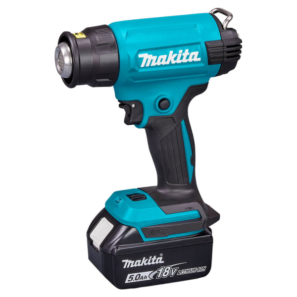 Акумуляторний технічний фен Makita DHG 181 RT, 1x5.0 Ah, з/п, кейс