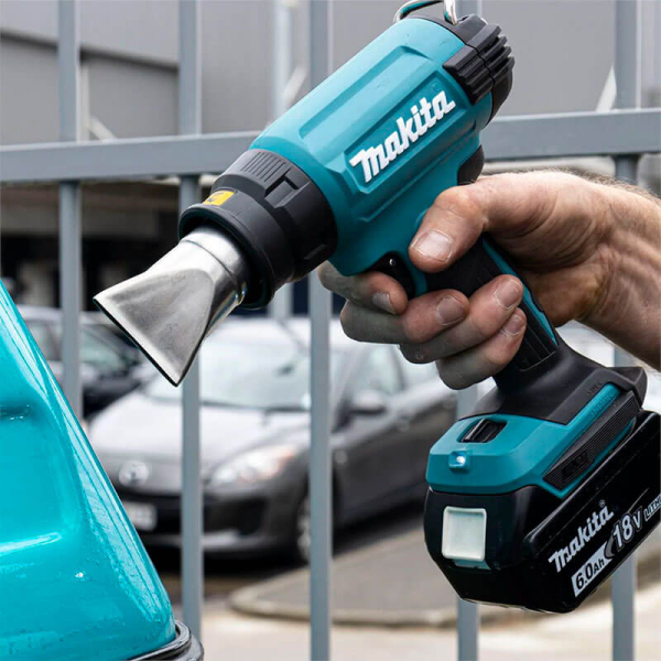 Акумуляторний технічний фен Makita DHG 181 ZK в кейсі, каркас