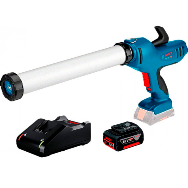 Акумуляторний пістолет для герметиків Bosch Professional GCG 18V-600, 1х4.0Ah, з/п GAL 18V-40