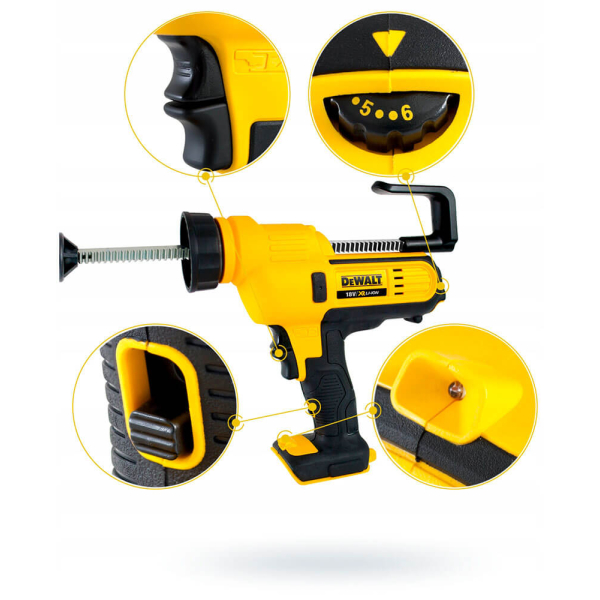 Акумуляторний пістолет для герметиків DeWALT DCE560N, каркас