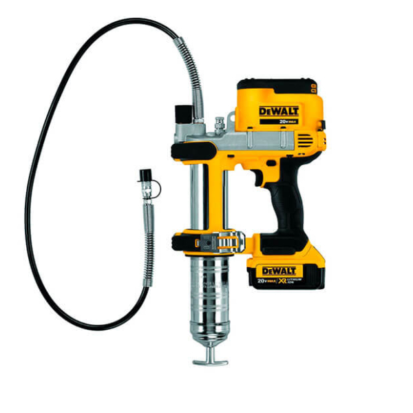 Аккумуляторный масляный пистолет DeWALT DCGG571NK, каркас, в кейсе