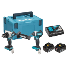 Набор аккумуляторных инструментов Makita DLX2432TJ, 2х5.0 Ah, з/у DC18RC, кейс Makpac