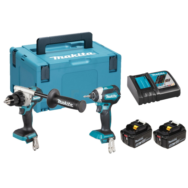 Набор аккумуляторных инструментов Makita DLX2432TJ, 2х5.0 Ah, з/у DC18RC, кейс Makpac