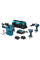 Набір акумуляторних інструментів Makita DLX3154TX1, 2х5.0Ah, з/п, сумка