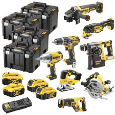 Набор из восьми инструментов DeWALT DCK865P4T, 4x5.0Ah, з/у, 4 кейса