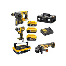 Набор трех аккумуляторных инструментов DeWALT DCK305P3T, 3х5.0Ah, з/у, 2 кейса