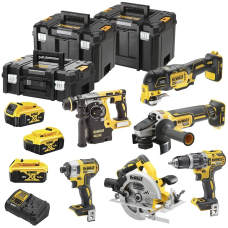 Набор из шести инструментов DeWALT DCK685P3T, 3x5.0Ah, з/у, 3 кейса