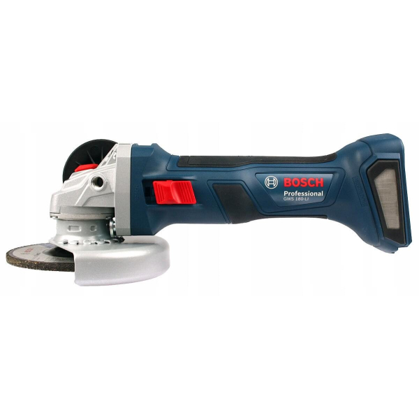 Аккумуляторная угловая шлифмашина Bosch Professional GWS 180-LI, 2x4.0 Ah, з/у GAL 18V-40, в кейсе