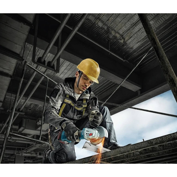 Аккумуляторная угловая шлифмашина Bosch Professional GWS 180-LI, 2x4.0 Ah, з/у GAL 18V-40, в кейсе
