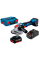 Акумуляторна кутова шліфмашина Bosch Professional GWX 18V-10 у L-Boxx 136 із 2 акб 18V 5Ah, з/п GAL 1880 CV