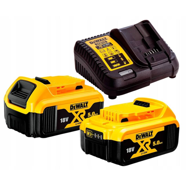 Аккумуляторная болгарка DeWalt DCG405P2, 2x5.0 Ah, з/у, кейс TSTAK