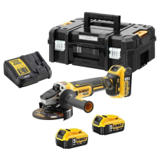 Акумуляторна болгарка DeWalt DCG405P3, 3x5.0Ah, з/п, в кейсі TSTAK