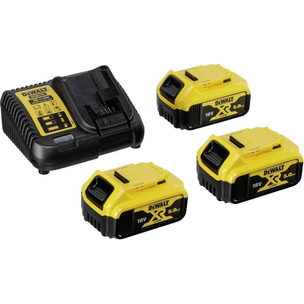 Аккумуляторная болгарка DeWalt DCG405P3, 3x5.0Ah, з/у, в кейсе TSTAK