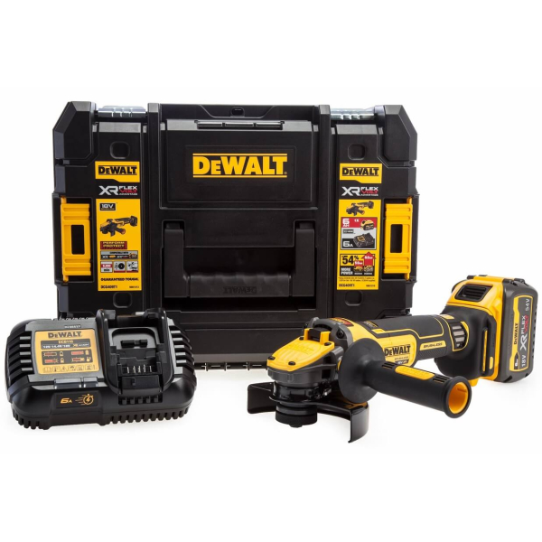 Аккумуляторная болгарка DeWalt DCG409T1, каркас в кейсе