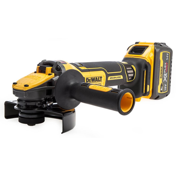 Аккумуляторная болгарка DeWalt DCG409T1, каркас в кейсе