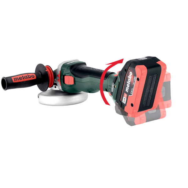 Акумуляторна кутова шліфмашина Metabo WVB 18 LTX BL 15-125 Quick, каркас в MetaBox 165 L