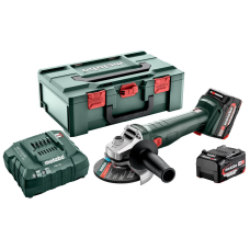 Акумуляторна болгарка Metabo W 18 7-125, 2x4.0Ah, з/п, в metaBOX 165 L