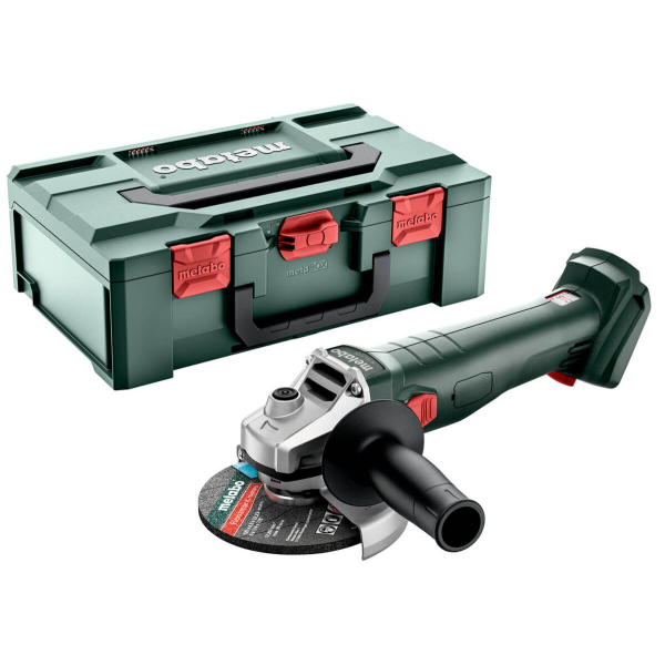Акумуляторна болгарка Metabo W 18 7-125, каркас в metaBOX 165 L