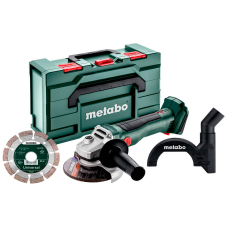 Аккумуляторная болгарка Metabo W 18 L BL 9-125 Set, каркас в MetaBOX 165 L