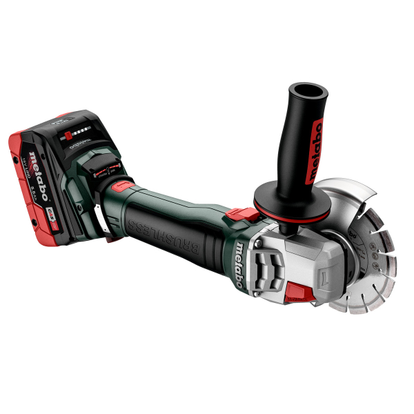Аккумуляторная угловая шлифмашина Metabo WB 18 LT BL 11-125 Q, 2x8.0Ah, з/у ASC 145, в MetaBox 165 L