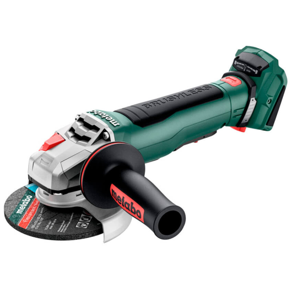 Аккумуляторная болгарка Metabo WPB 18 LT BL 11-125 Quick, каркас в MetaBOX 165 L