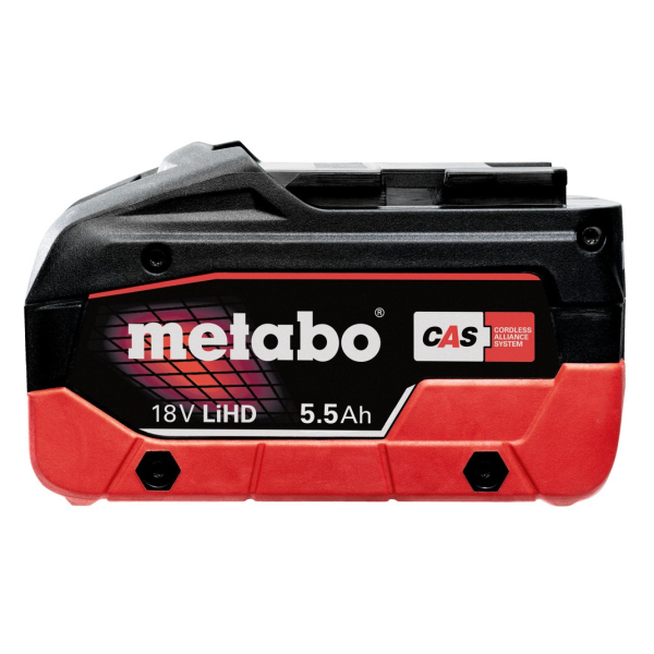 Акумуляторна кутова шліфмашина Metabo WVB 18 LT BL 11-125 Q, 2xLiHD 5.5 Ah, з/п ASC 145, в MetaBox 165 L