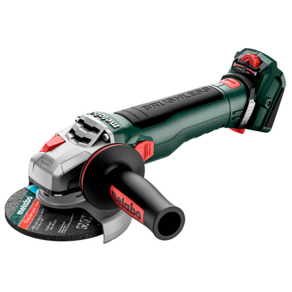 Аккумуляторная болгарка Metabo WVB 18 LT BL 11-125 Quick, каркас в MetaBOX 165 L