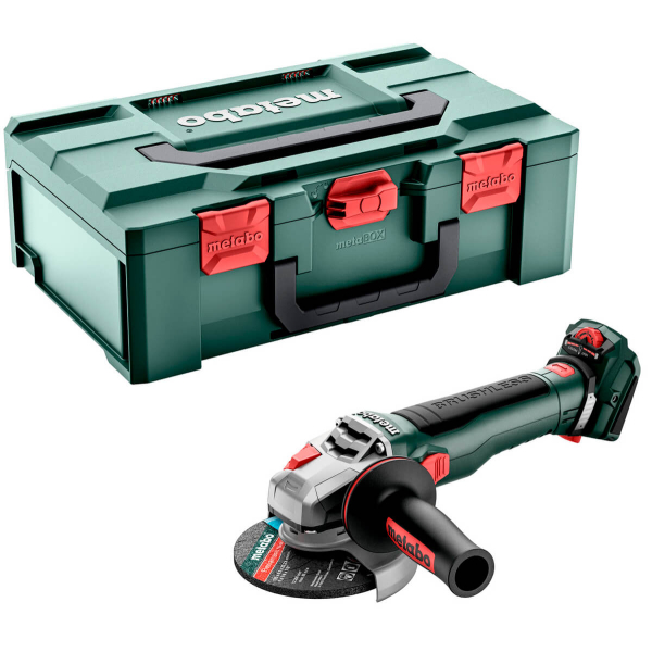 Акумуляторна болгарка Metabo WVB 18 LT BL 11-125 Quick, каркас в MetaBOX 165 L, пошкоджена упаковка