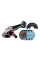 Акумуляторна кутова шліфувальна машина Metabo WB 18 LTX BL 15-125 Quick, каркас з 3 кругами Novorapid Inox