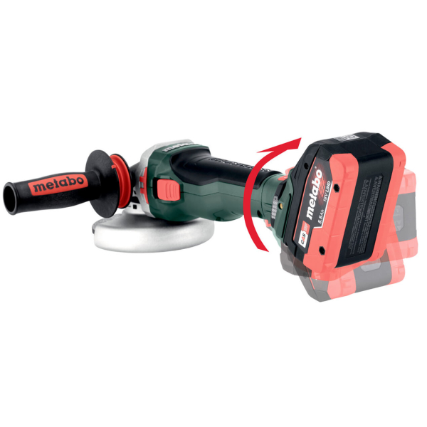 Акумуляторна кутова шліфмашина Metabo WB 18 LTX BL 15-150 Quick, каркас в MetaBOX 165 L