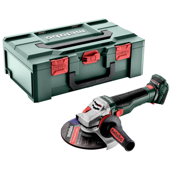 Акумуляторна кутова шліфмашина Metabo WB 18 LTX BL 15-180 Quick, каркас в MetaBOX 165 L