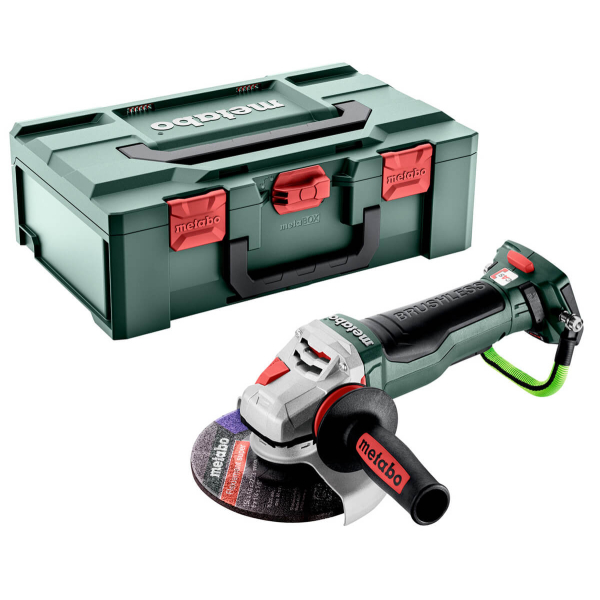 Акумуляторна кутова шліфмашина Metabo WPBA 18 LTX BL 15-150 Quick DS, каркас в MetaBOX 165 L
