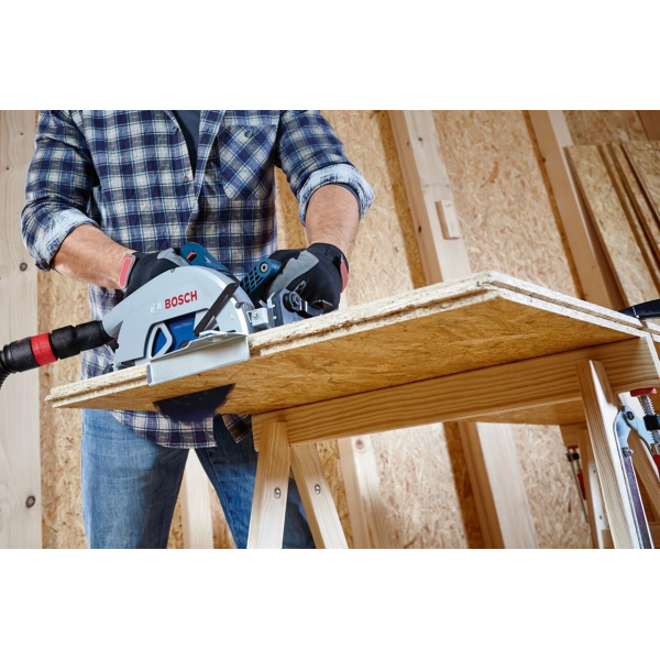 Акумуляторна циркулярна пила Bosch Professional GKS 18V-68 GC, каркас, в L-Boxx 238
