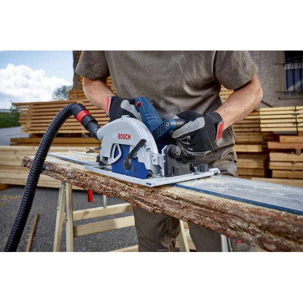 Акумуляторна циркулярна пила Bosch Professional GKS 18V-68 GC, каркас, в L-Boxx 238