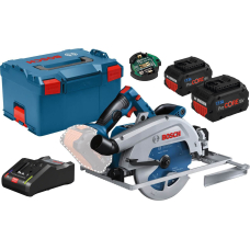 Аккумуляторная циркулярная пила Bosch Professional GKS 18V-68 GC, 2xProCORE18V 8.0Ah, з/у GAL 18V-160 C, в L-Boxx 238